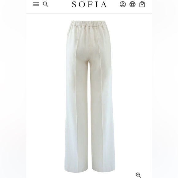 NWT Sofia The Label FARRAH STRAIGHT LEG WOOL HIGH WAIST DESIGNER PANTS TROUSERS - Picture 13 of 13